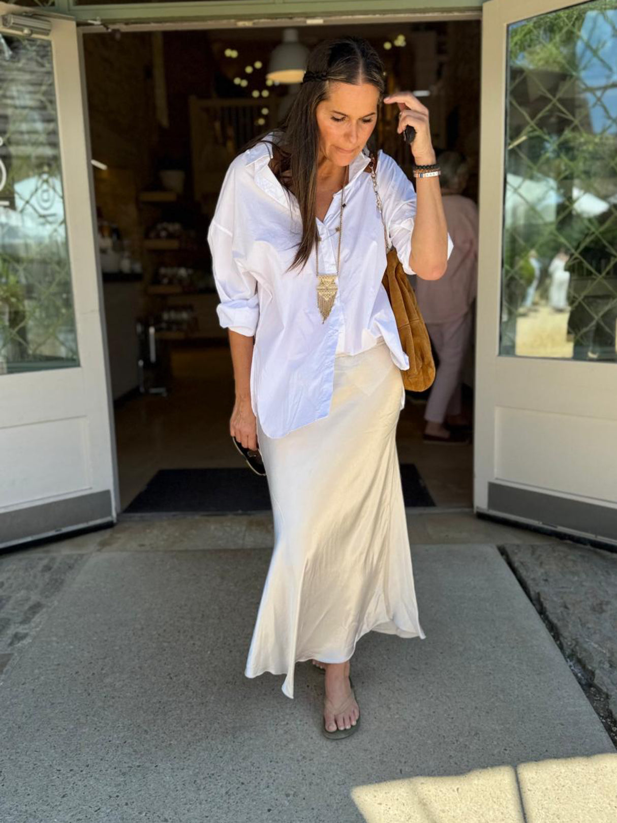 Alexia White Cotton Shirt