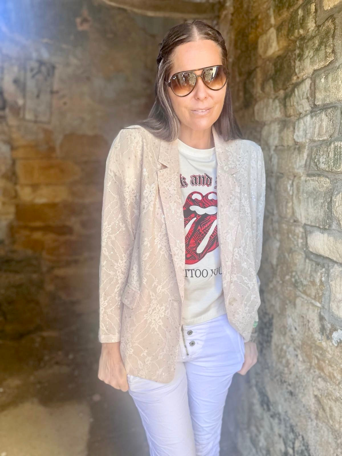 Blazer de renda Elen