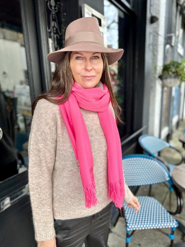 Cashmere Scarf Fluo Pink