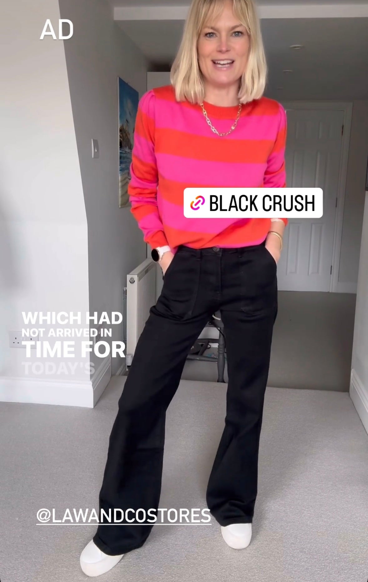 Crush Super Wide Leg Negro Negro