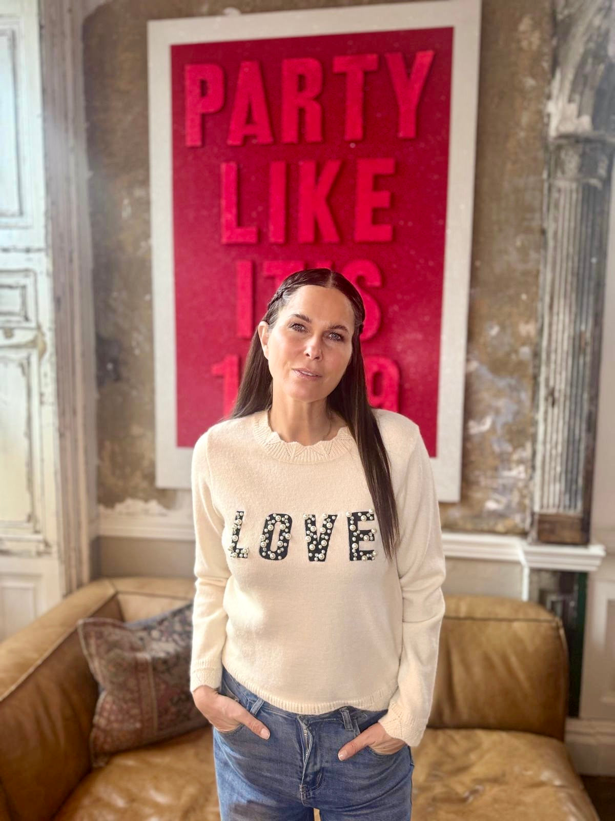 Elvine Love Knit Ecru