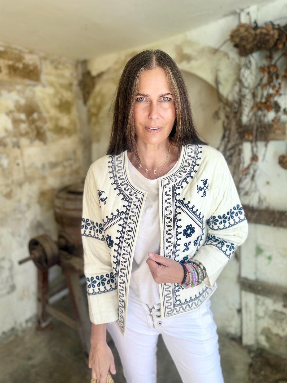 Lily Embroidered Quilted Jacket