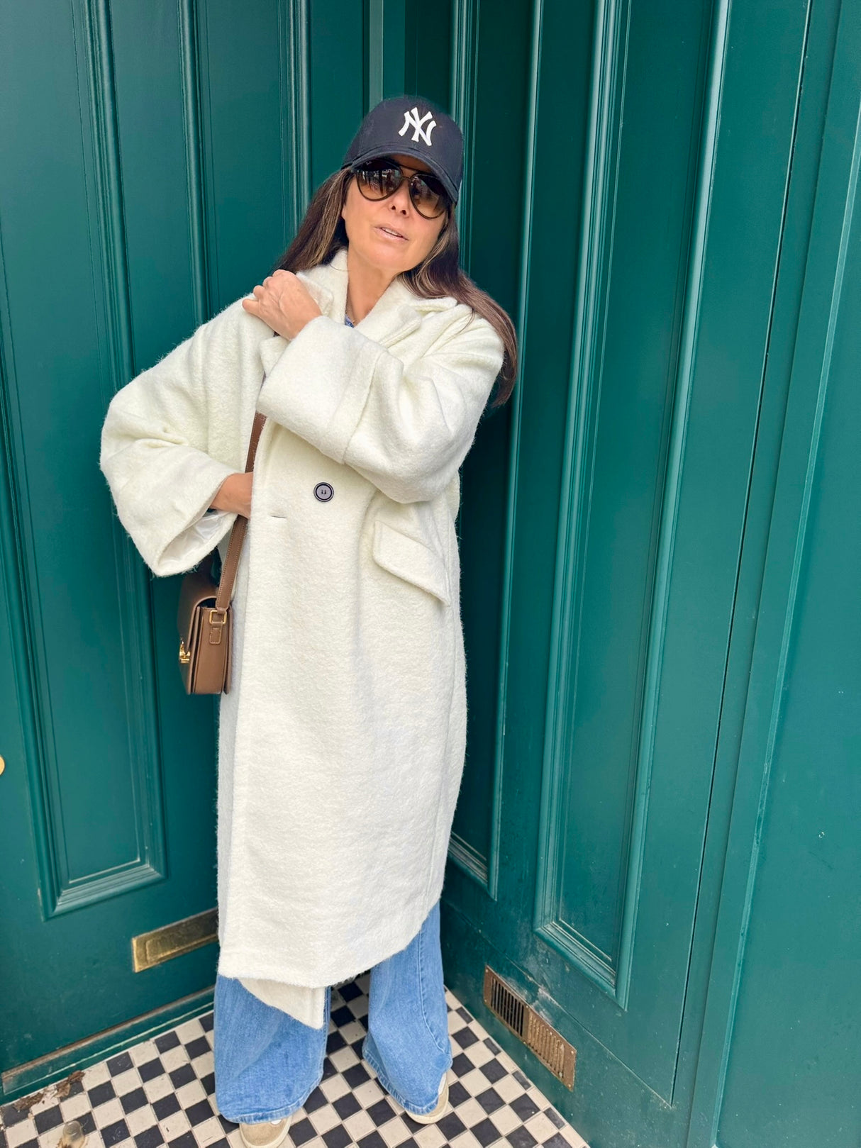 Bristol Wool Blend Coat Ecru