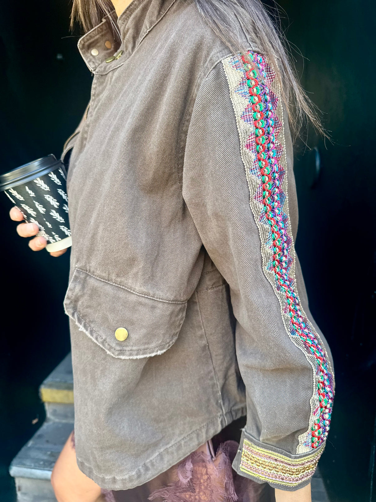 Art Jacket - Chocolate Brown