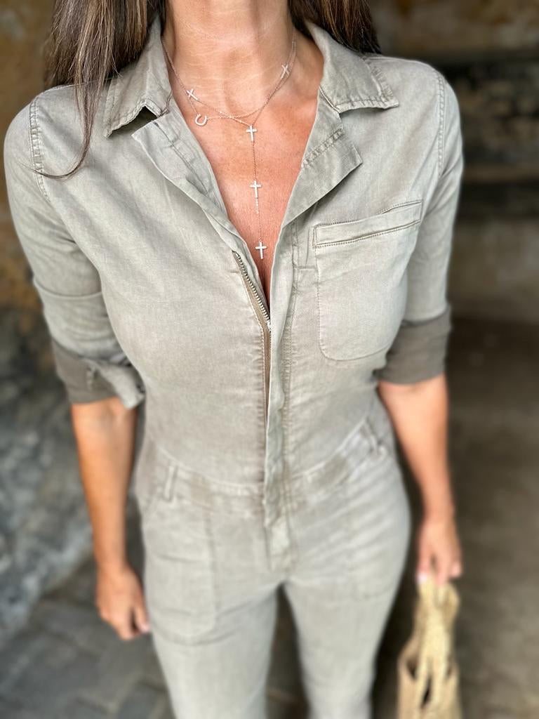 Jules Jumpsuit Stone