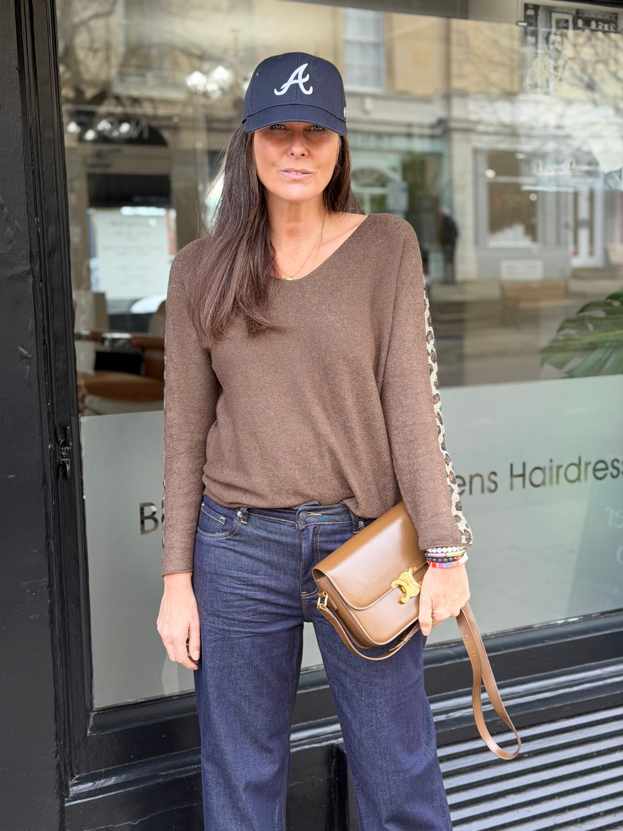 Nala Knit With Sequin - Olive