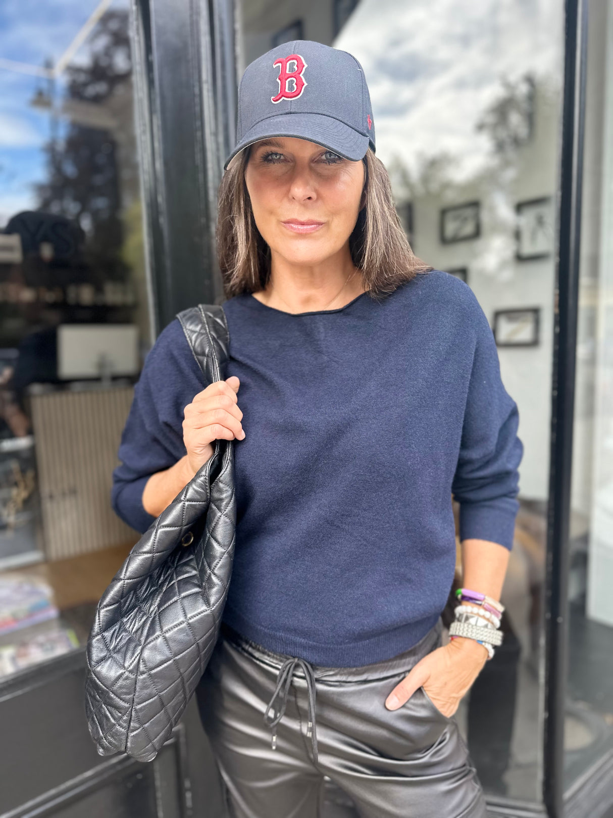 Lucie Lightweight Knit - Navy