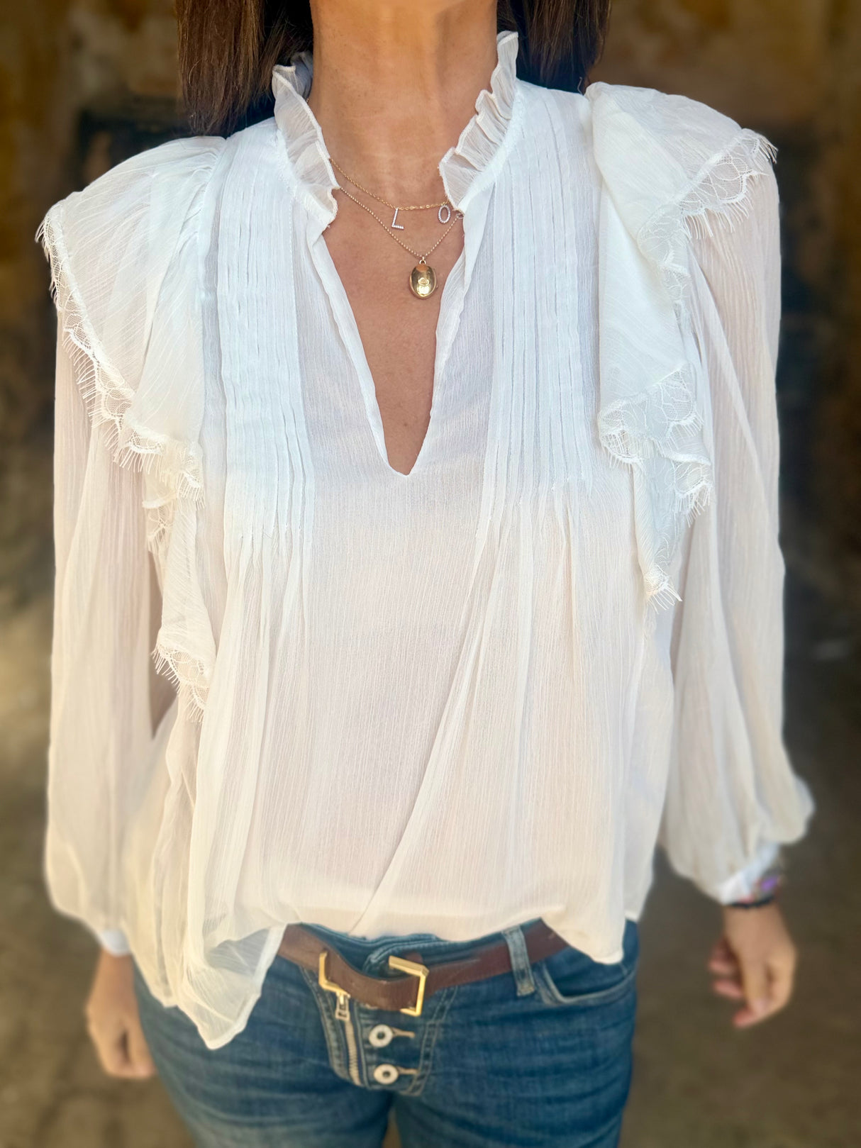 Bloom Blouse - White