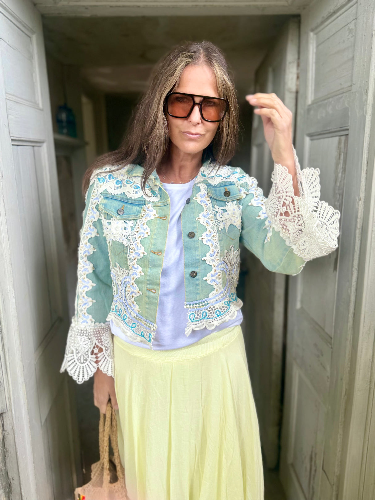 Perri Embellished Denim Jacket