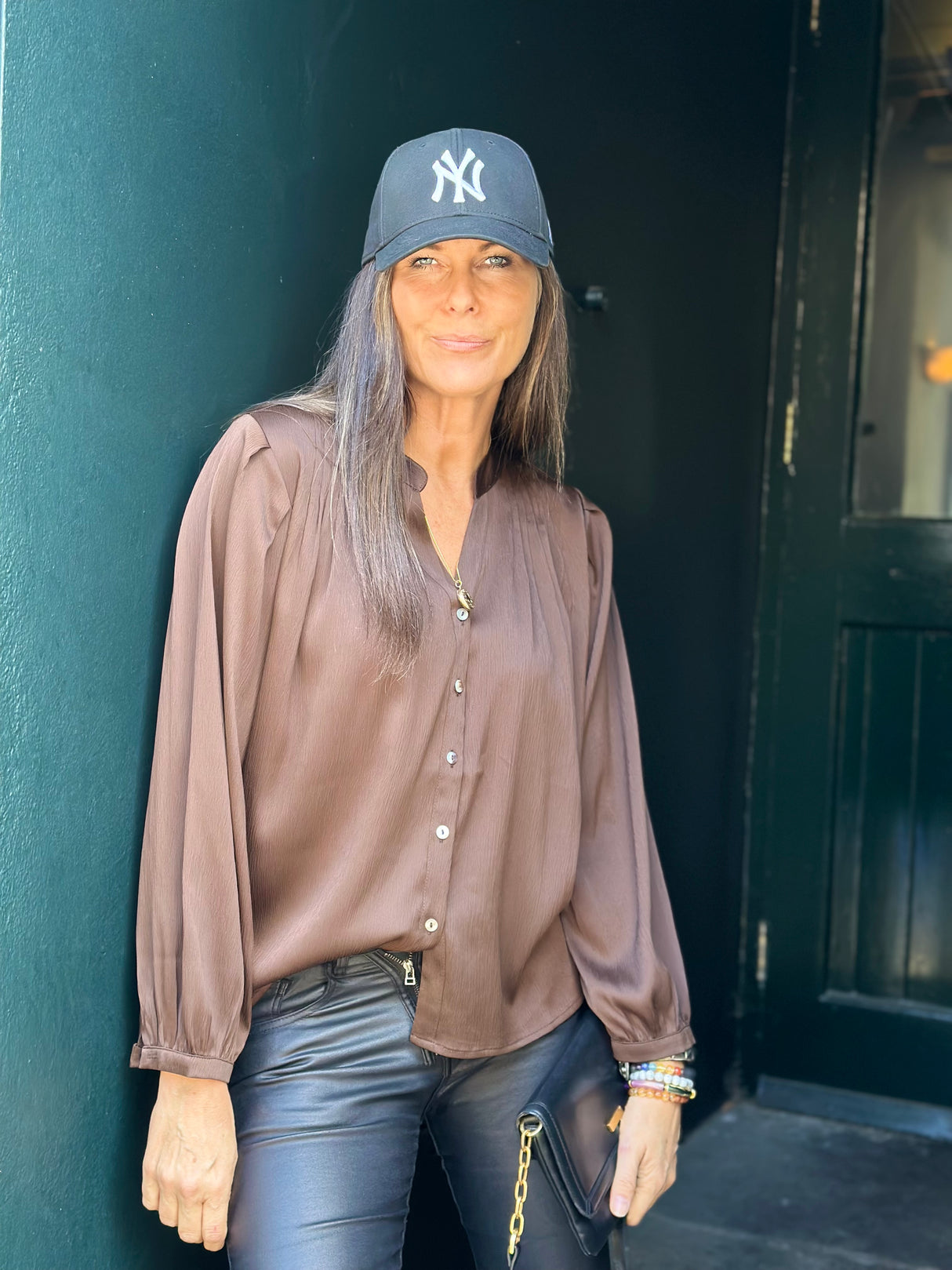 Carrie Blouse - Chocolate