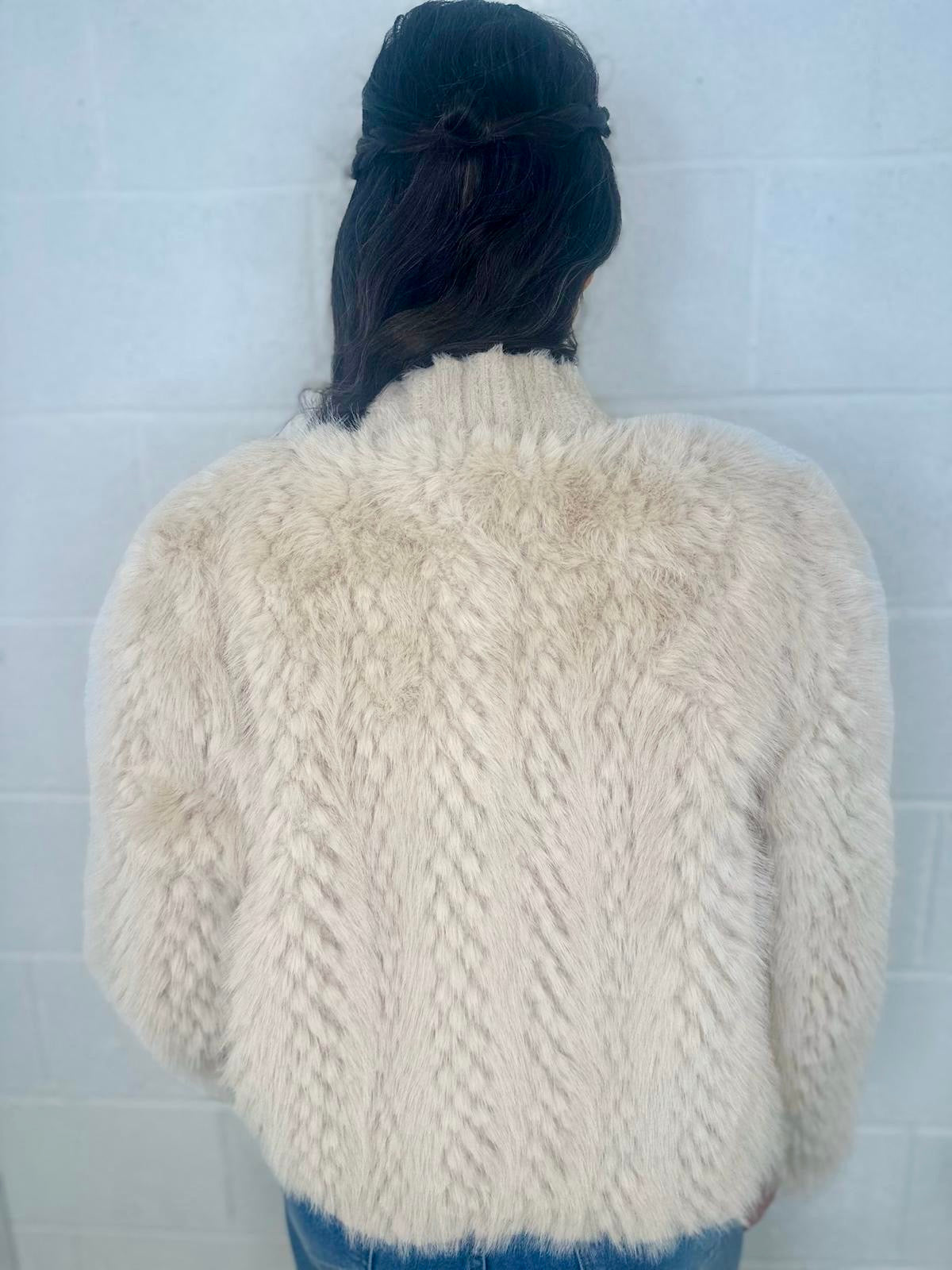 Kennedy Faux Fur Jacket Cream
