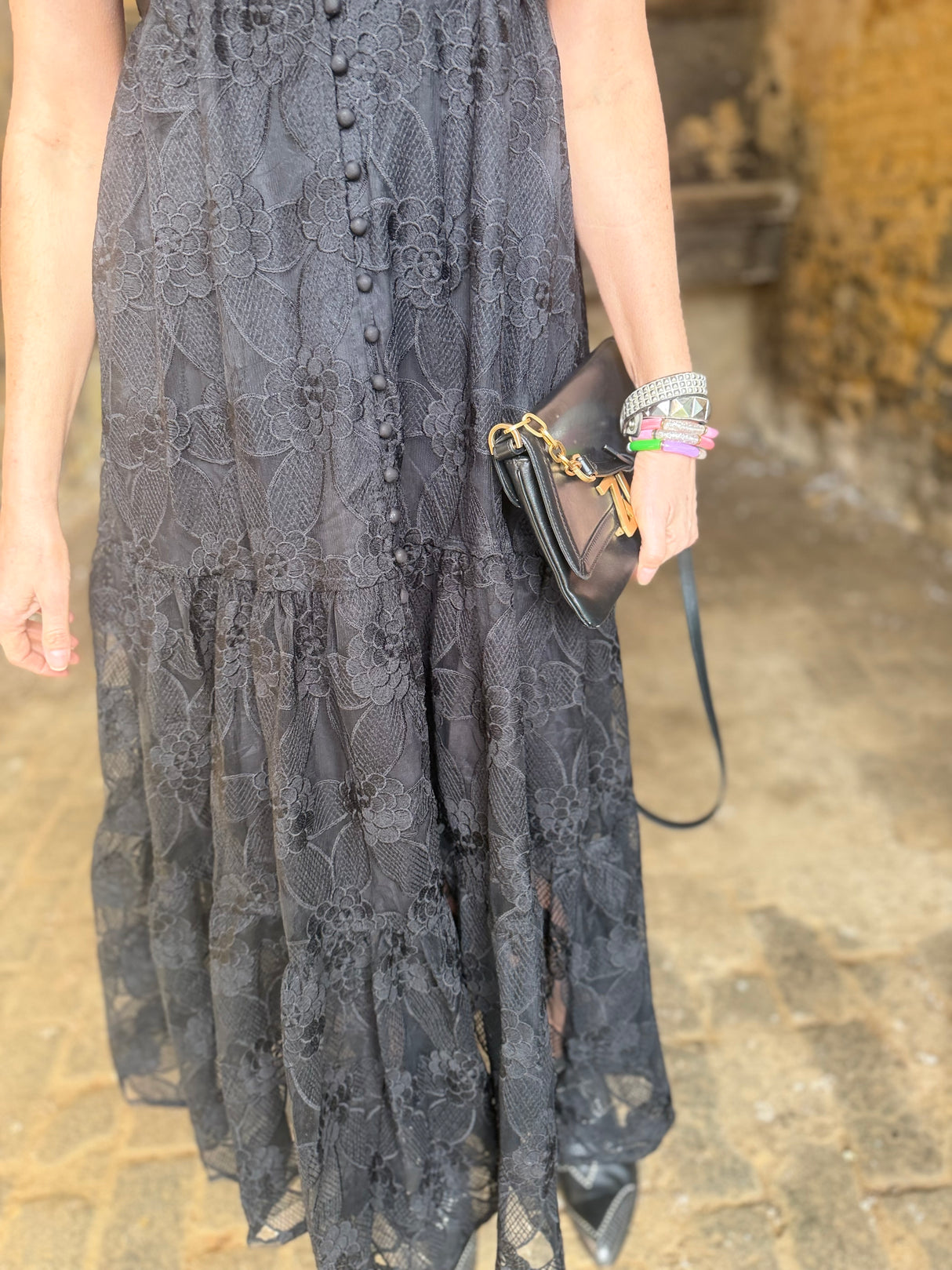 Mila Lace Dress - Black
