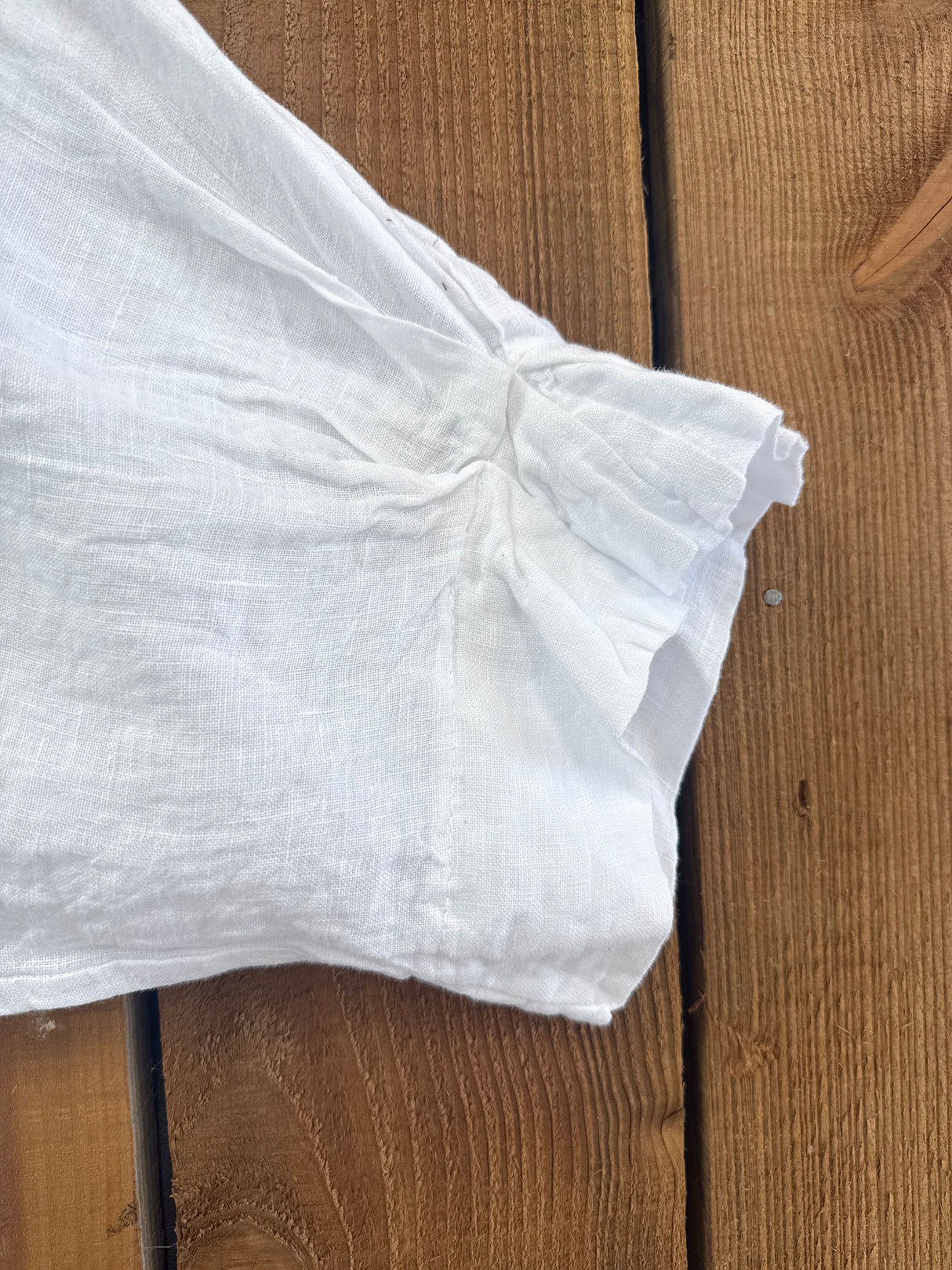 Linen Oversized Shirt - White