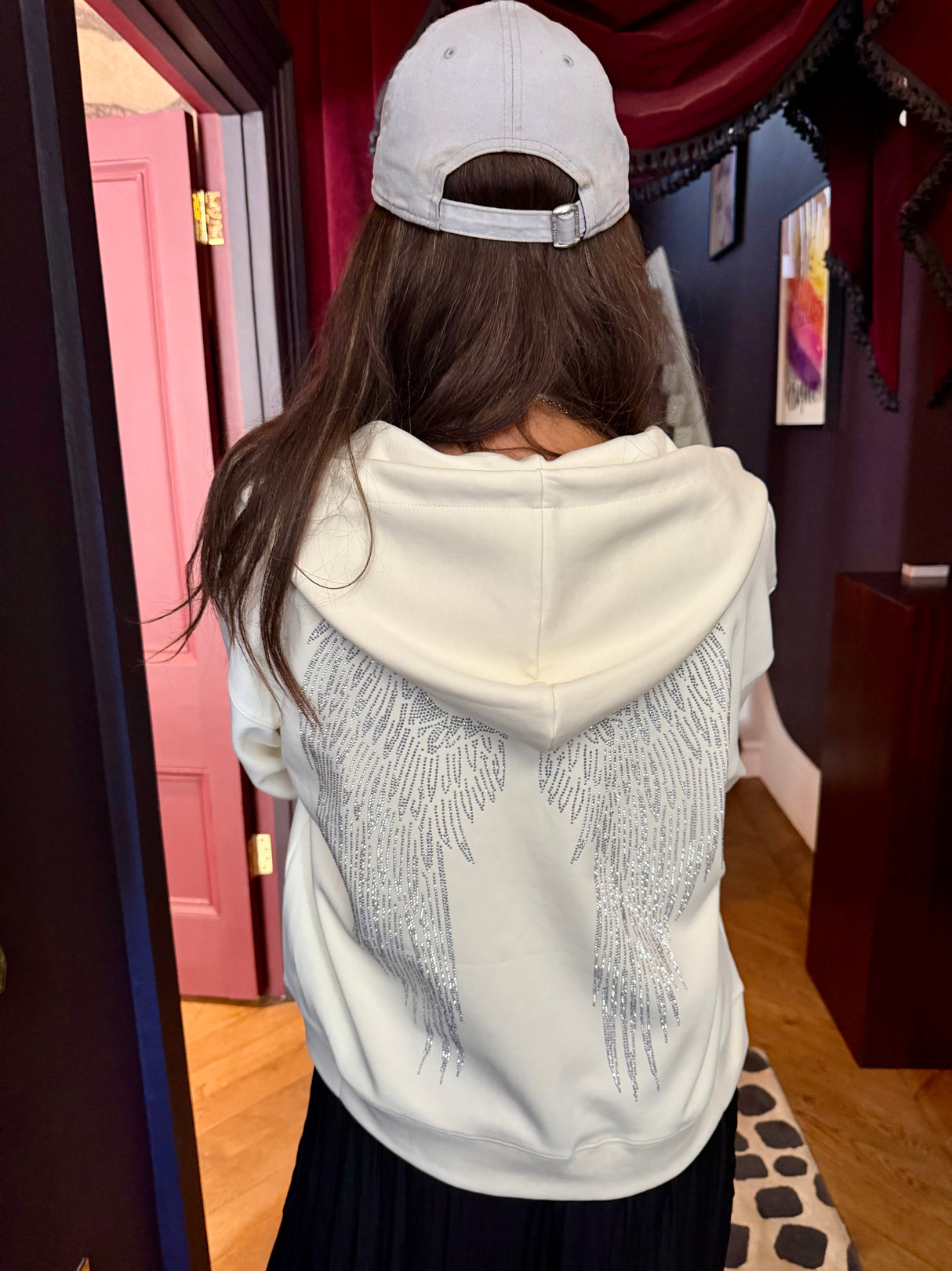 Angel Wing Hoodie - Creamy Apricot