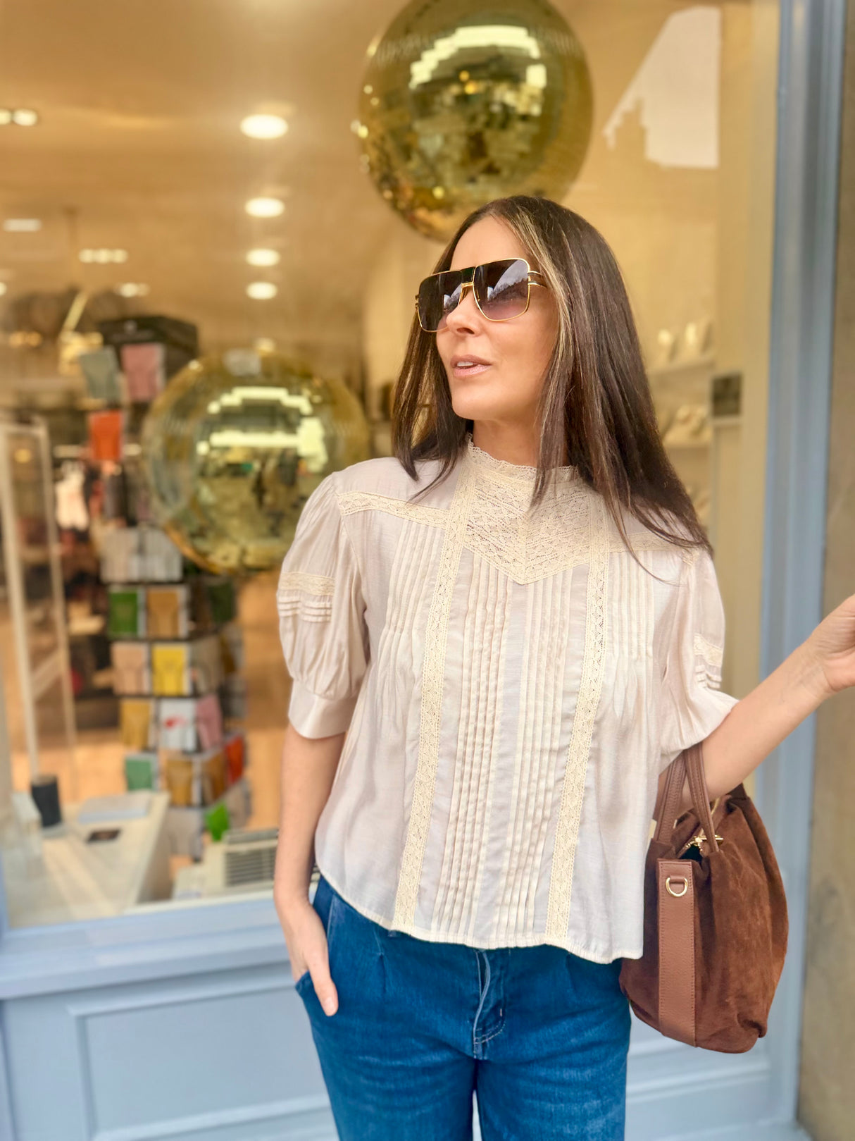 Cathy Embroidered Blouse - Vintage