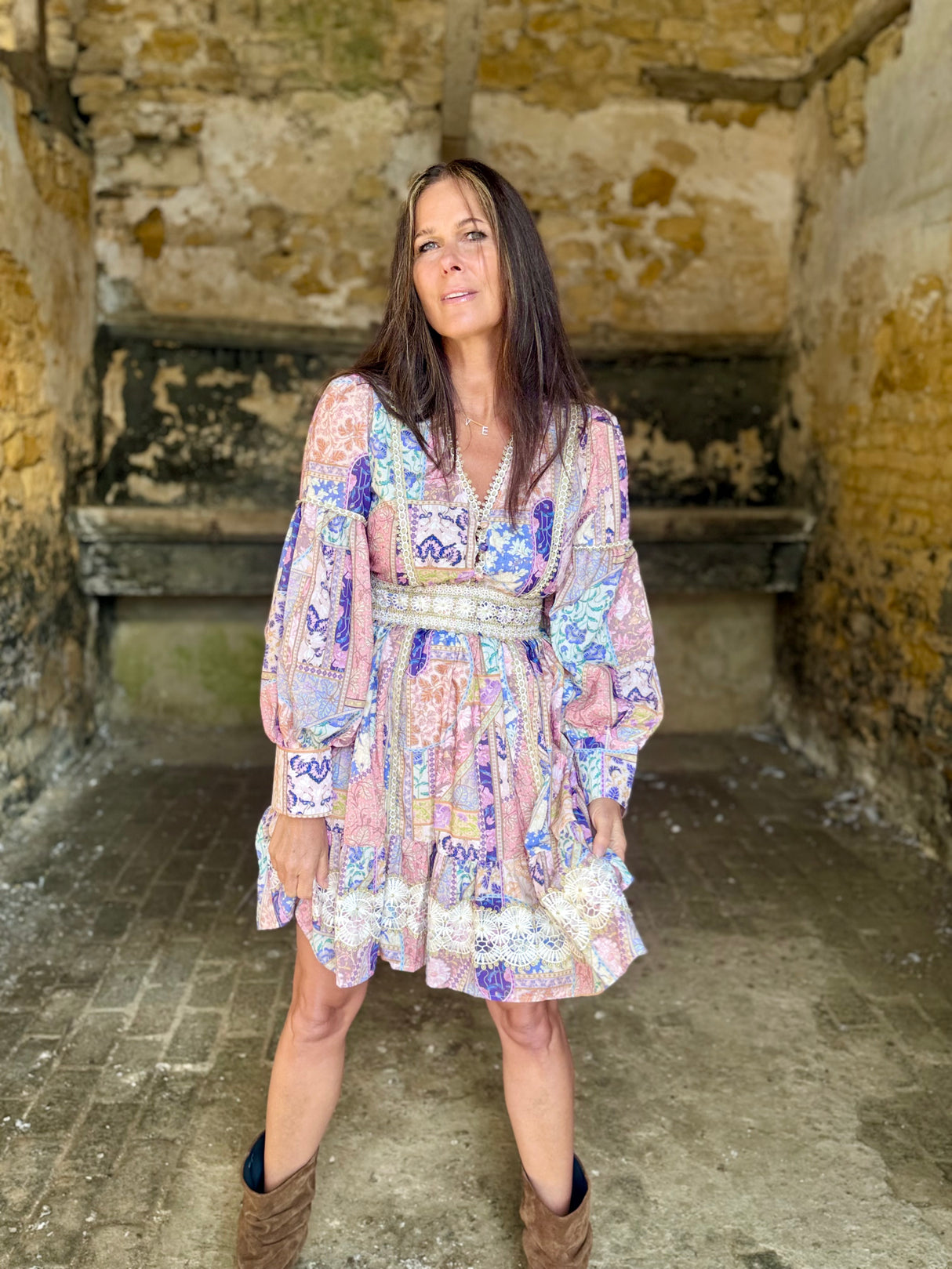 Flo Floral Printed Mini Dress