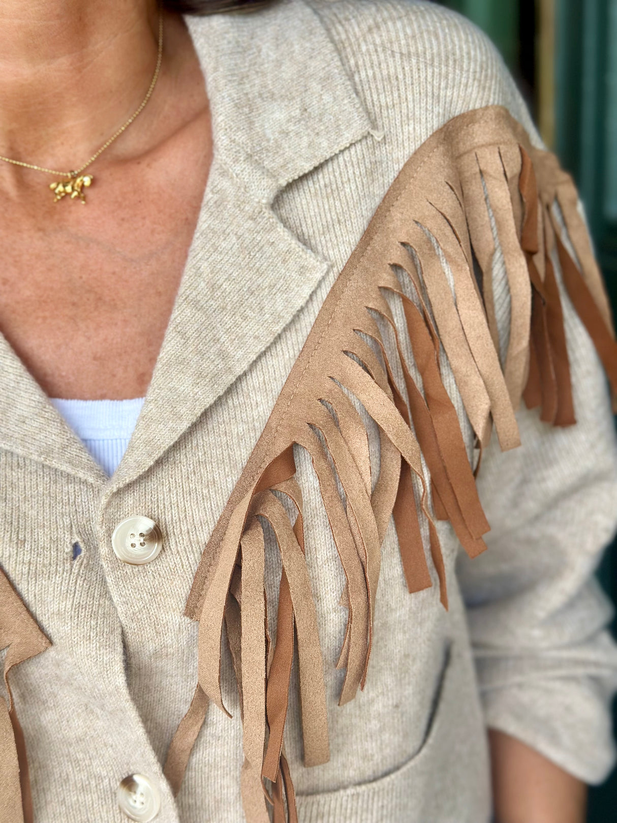 Beth Tassel Knitted Jacket