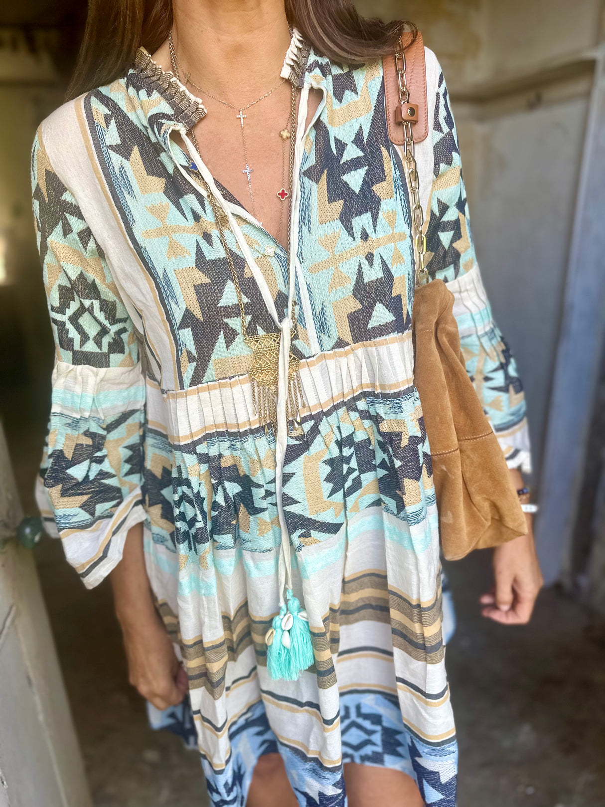 Dordogne Printed Mini Dress