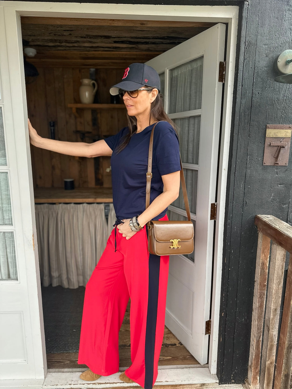 Calça Tempest Vermelho/Marinho