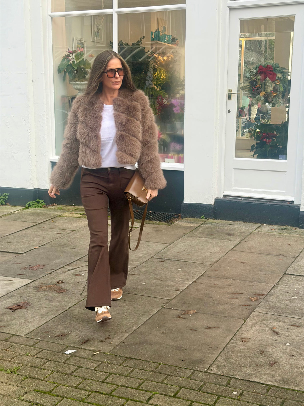 Crush Wide Leg Jean - Chocolate