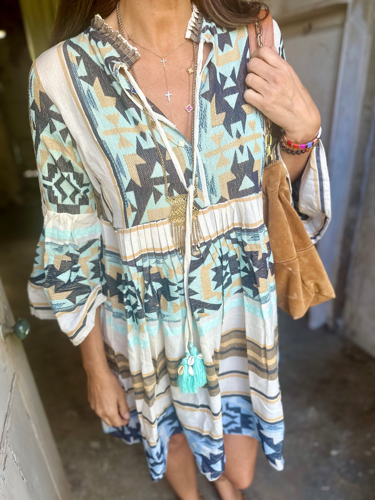 Dordogne Printed Mini Dress