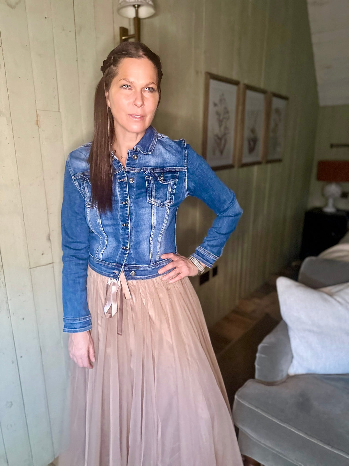 Victoria Velvet Blazer - Navy