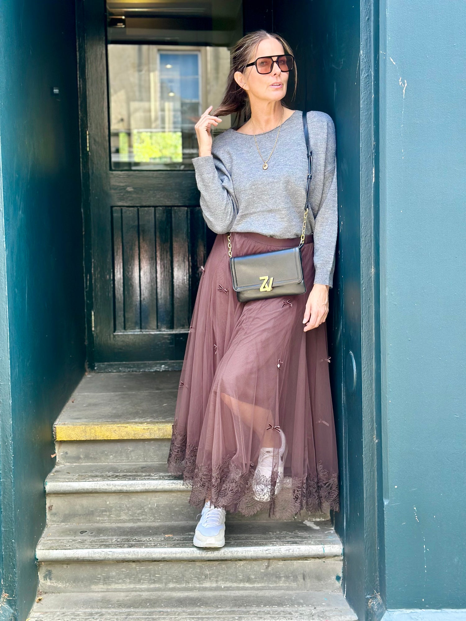 Georgie Sheer Midi Skirt