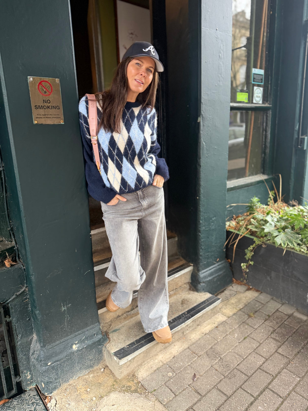 Baker Wide Leg Jean - Grey