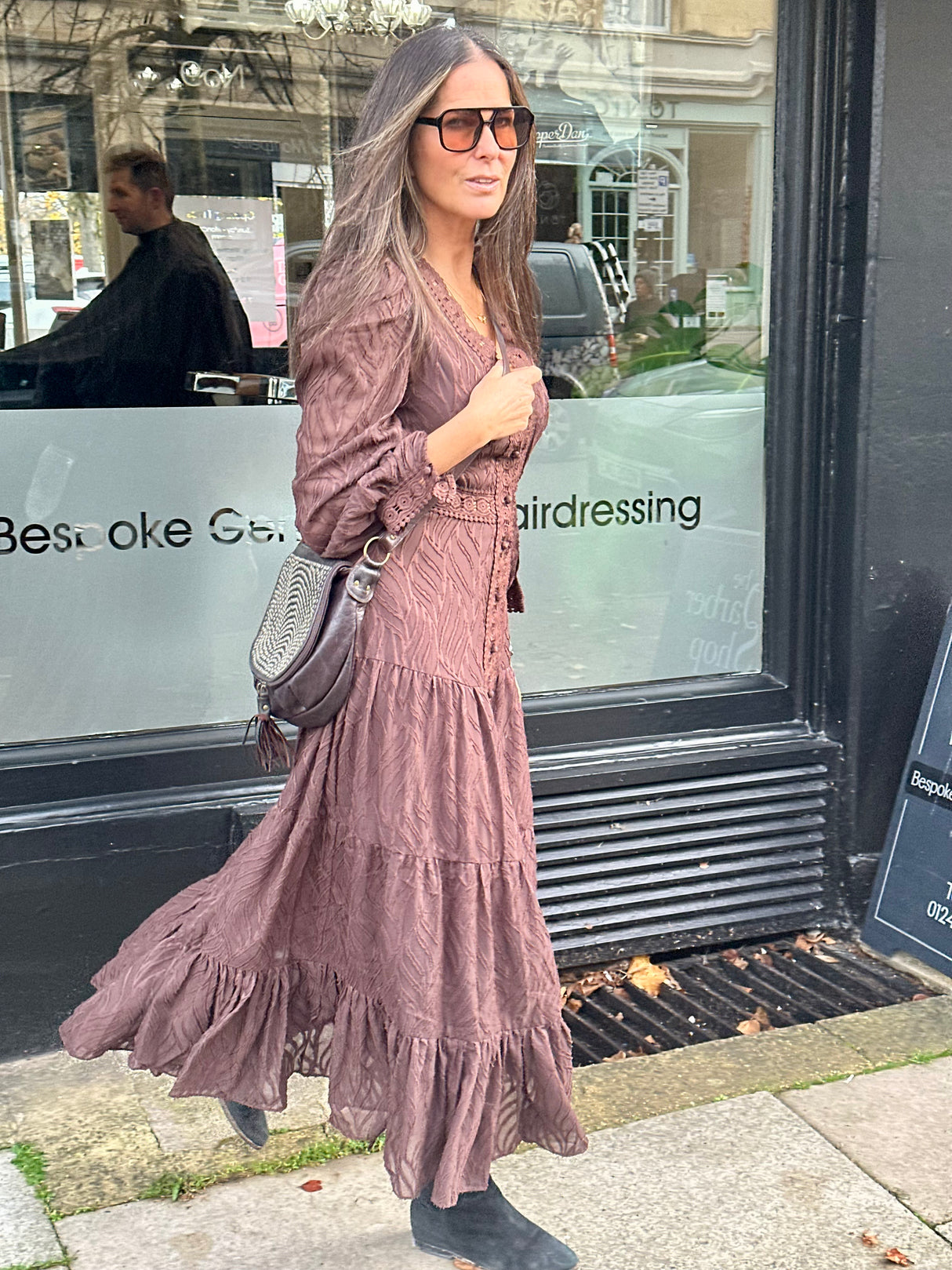 Amelie Maxi Dress - Chocolate