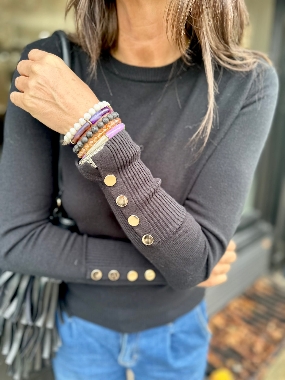 Space Light Weight Knit - Black