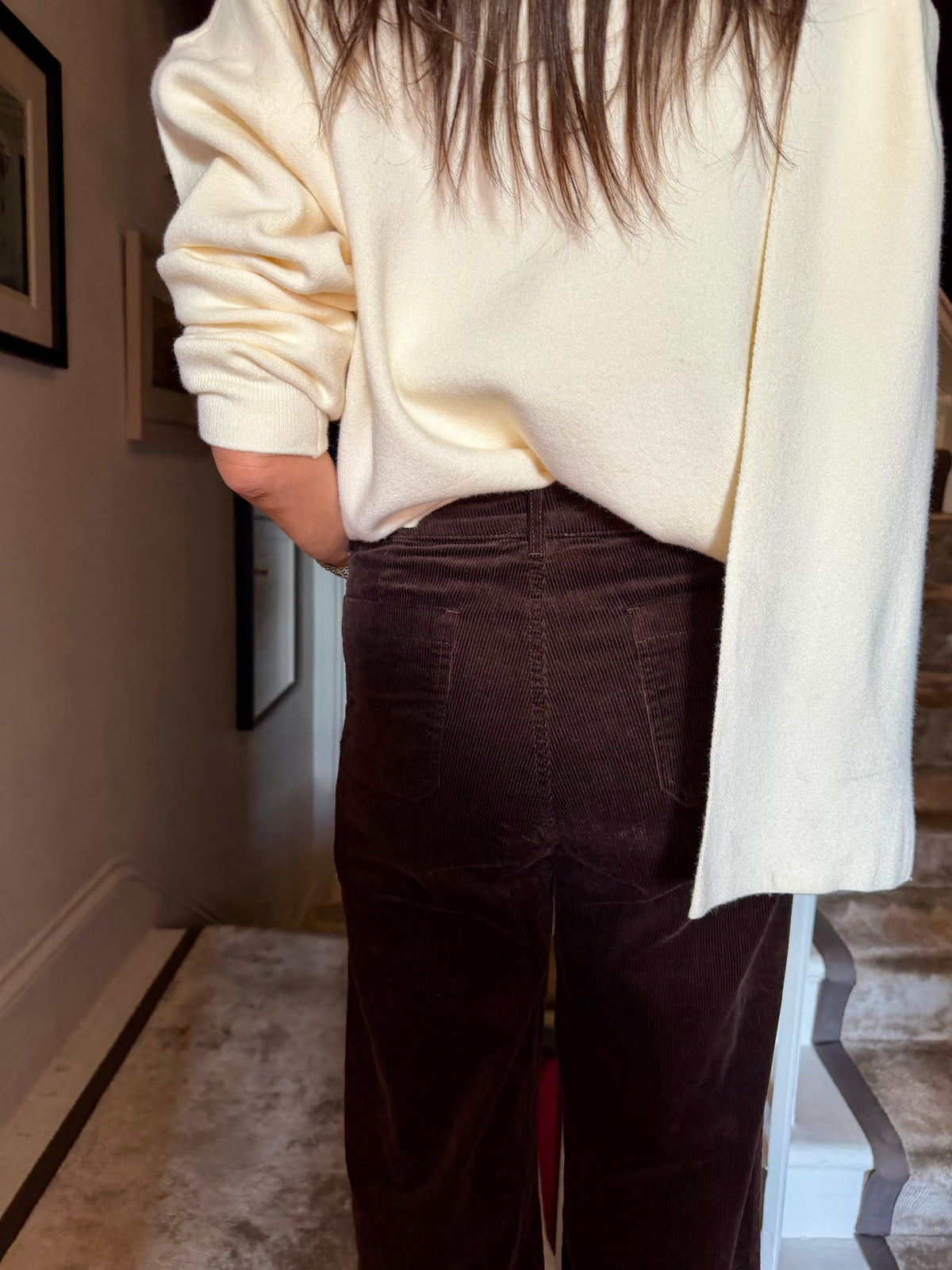 June Cord Trousers - Choc