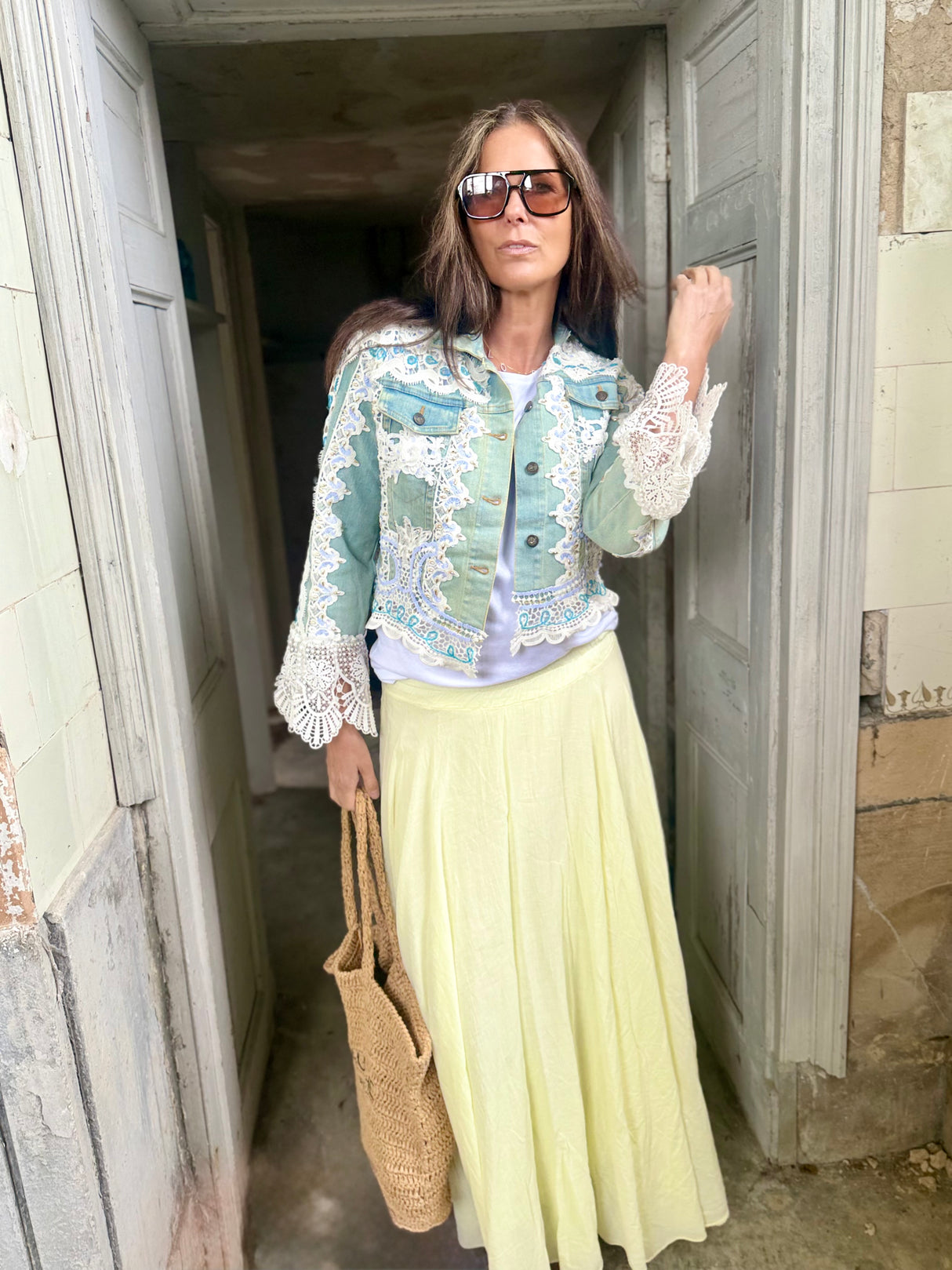 Perri Embellished Denim Jacket