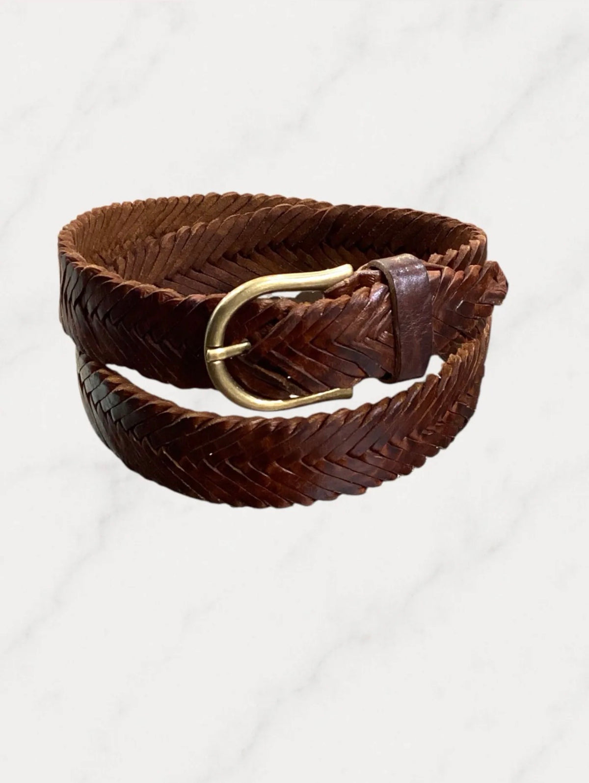 Meg Weave Belt Brown