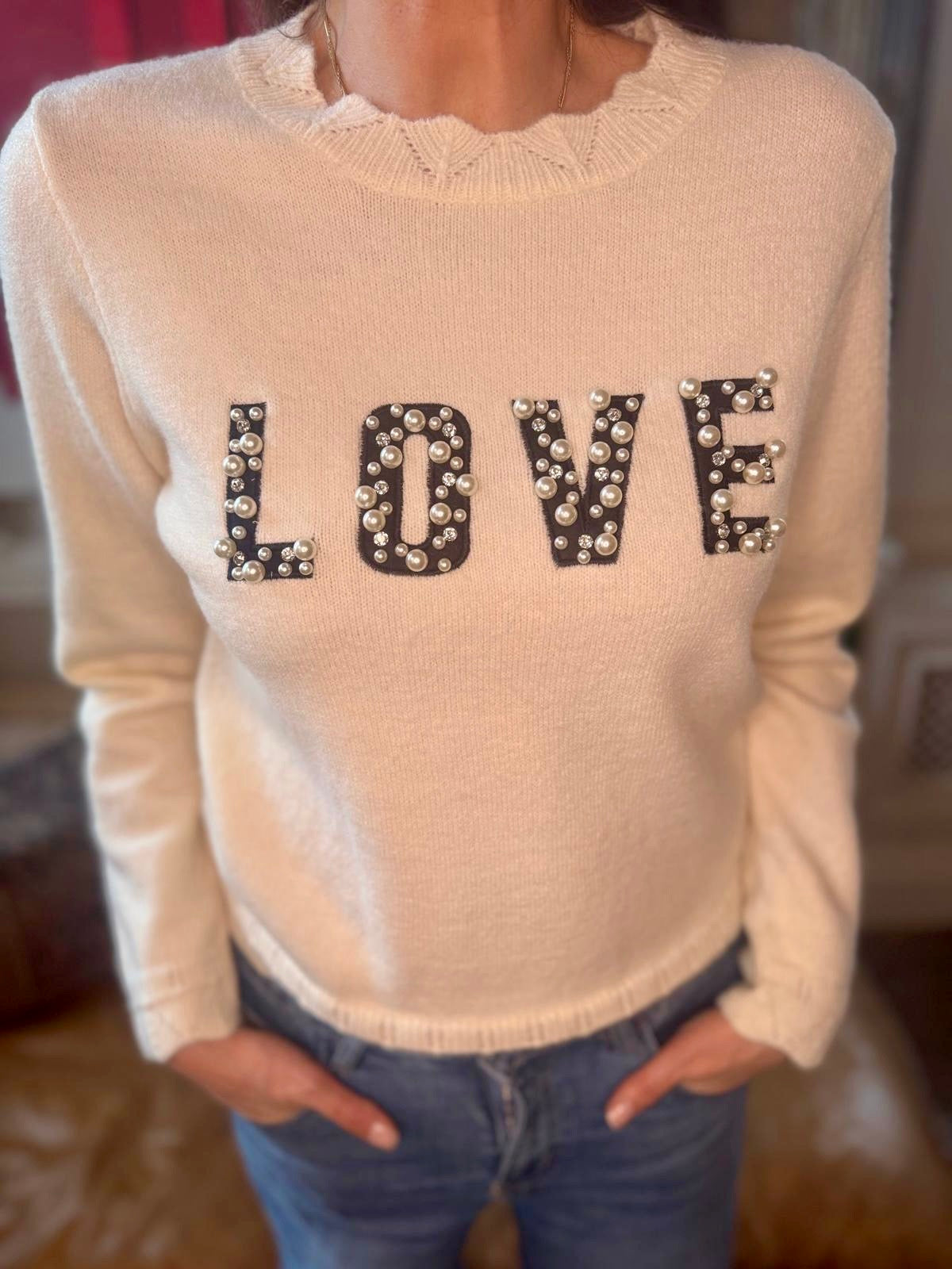 Elvine Love Knit Ecru