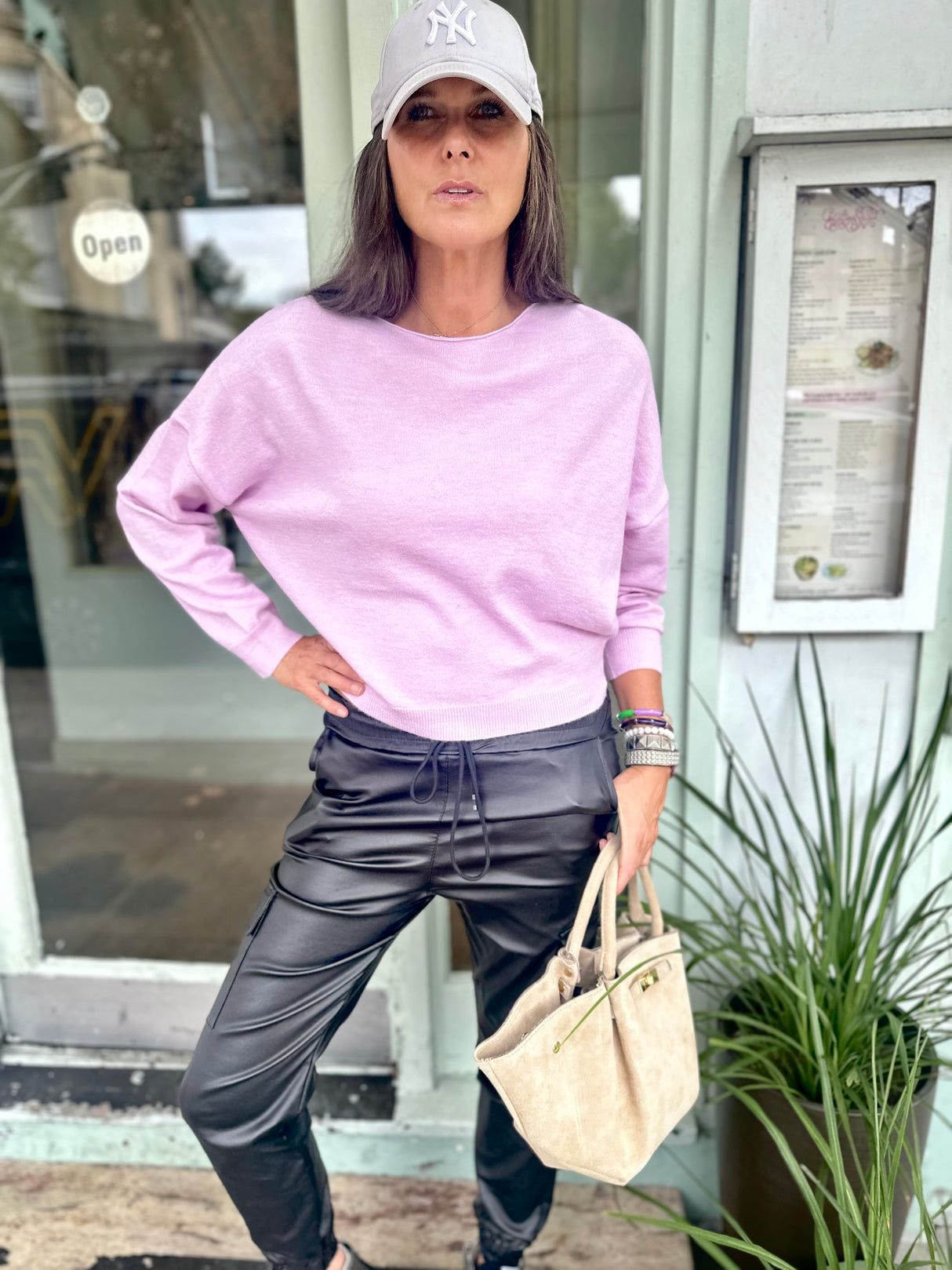 Lucie Lightweight Knit - Lilac