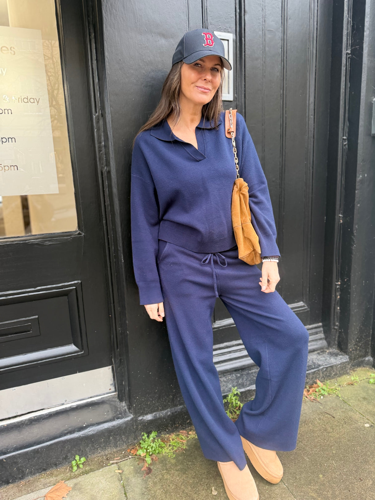 Temper Knitted Jogger- Navy