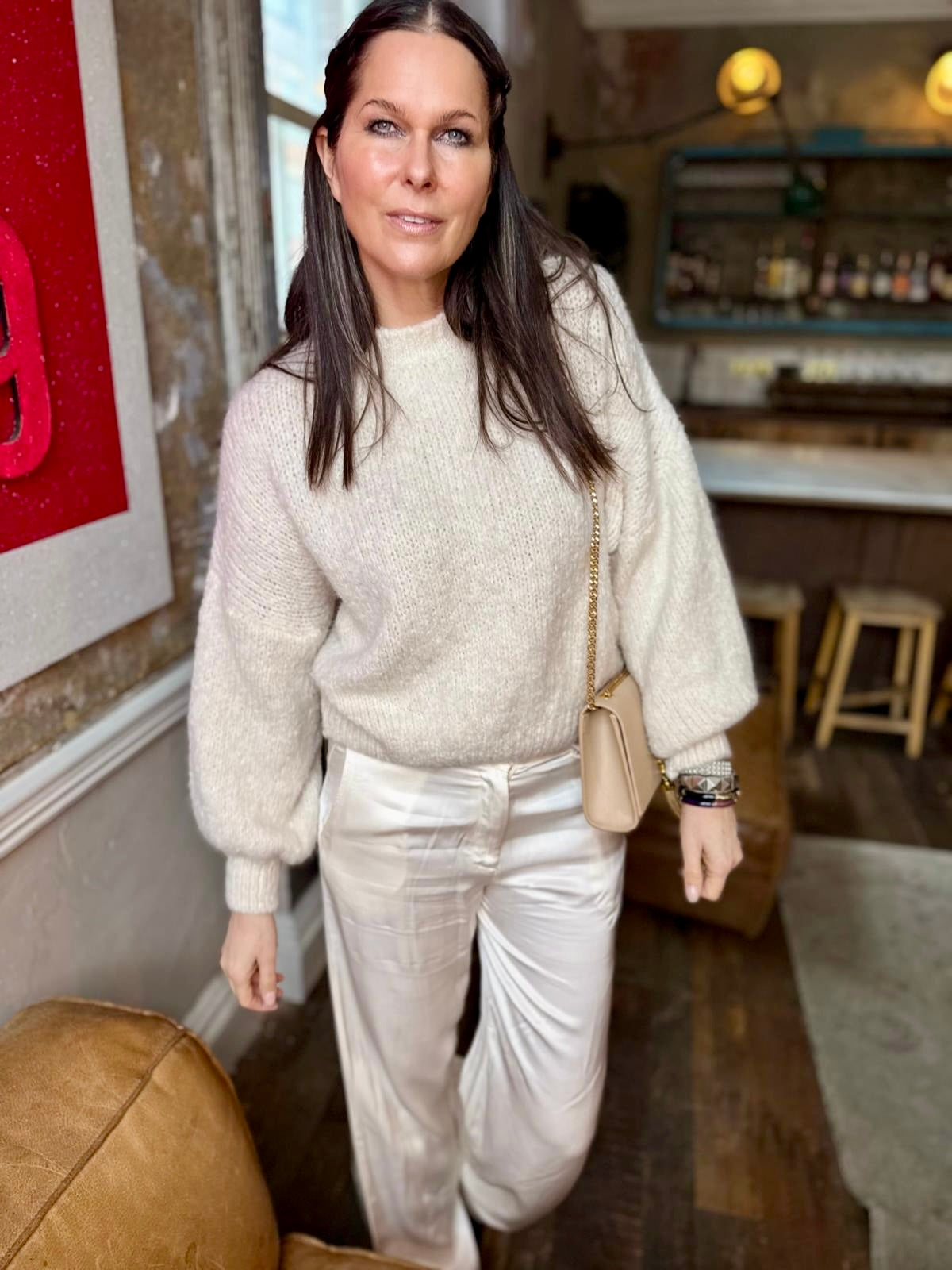 Arlo Wide Sleeve Knit - Cream