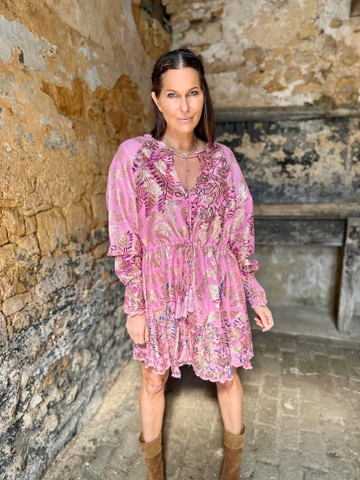 Honey Mini Dress - Pink