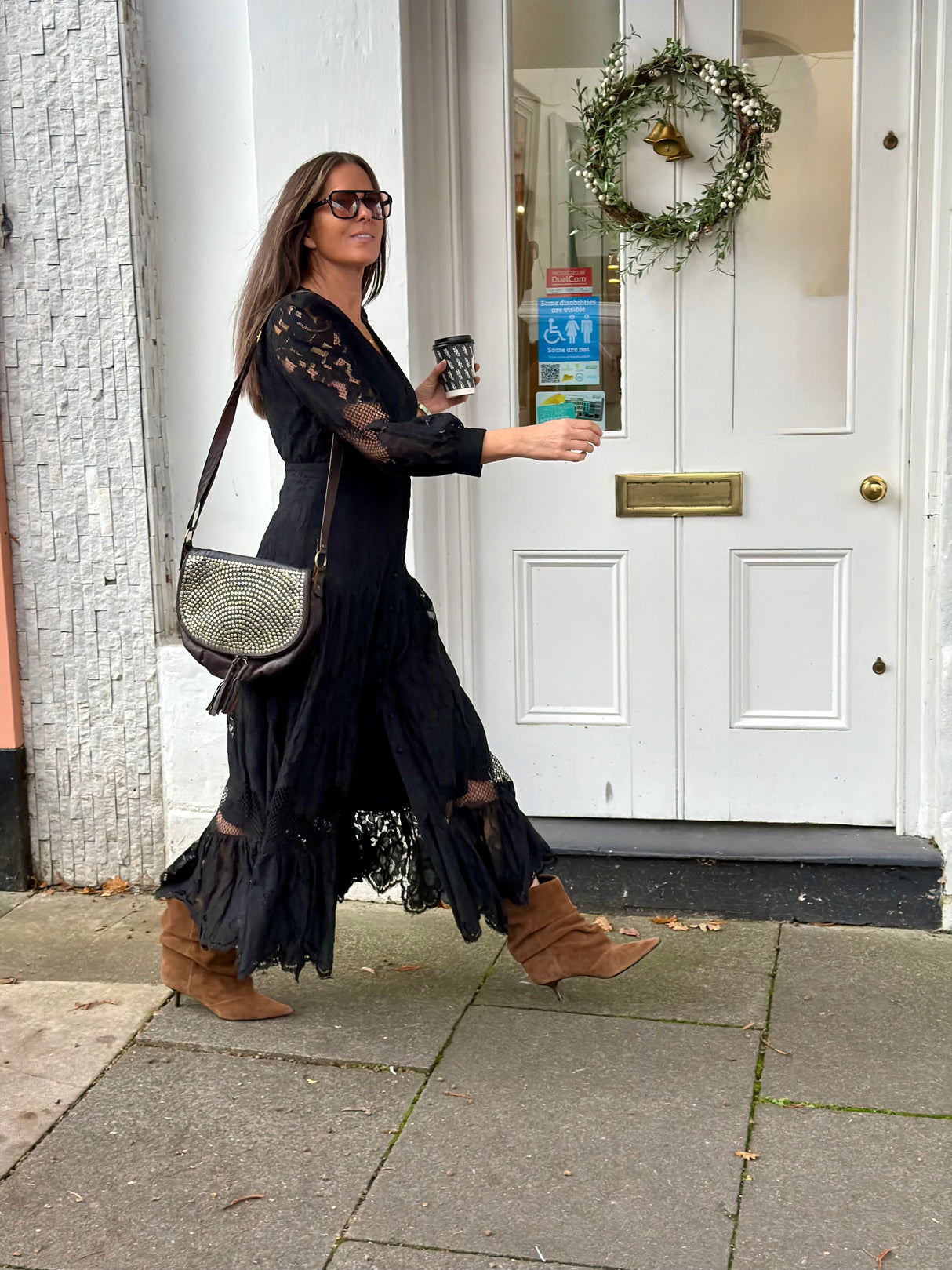 Alice Lace Dress - Black