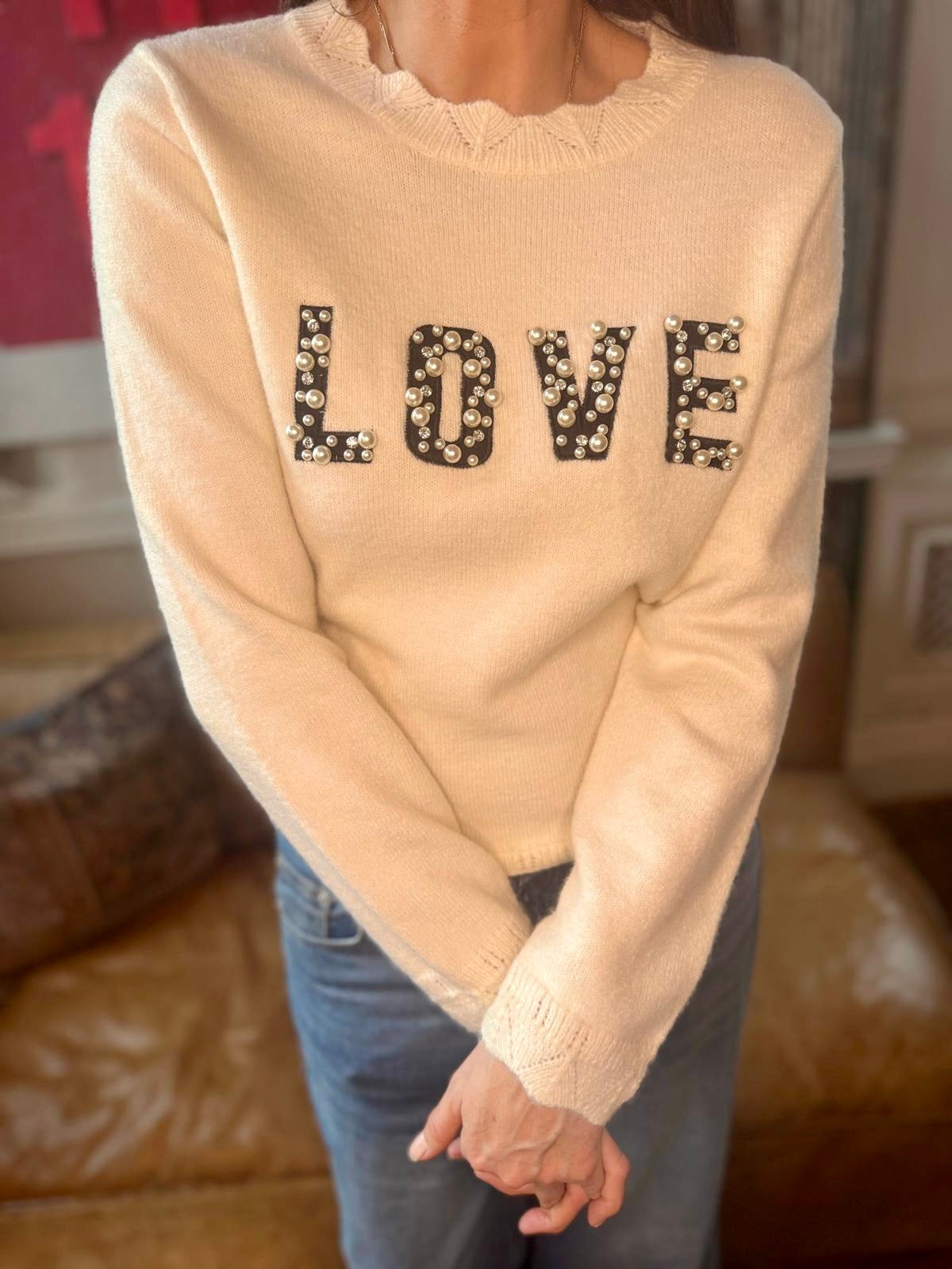 Elvine Love Knit Ecru