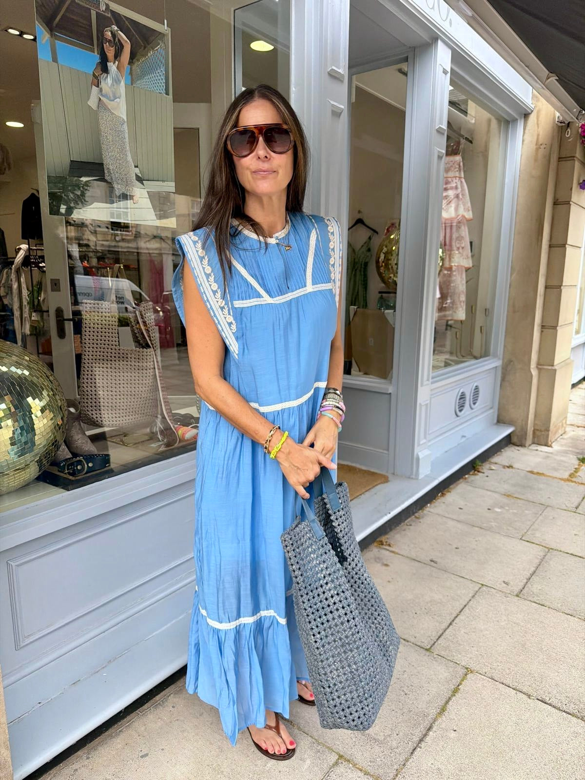 Wisteria Maxi - Sky Blue