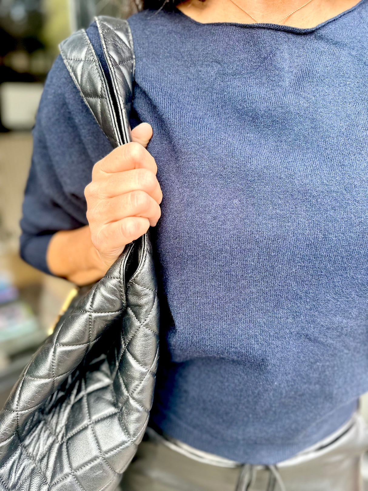 Lucie Lightweight Knit - Navy