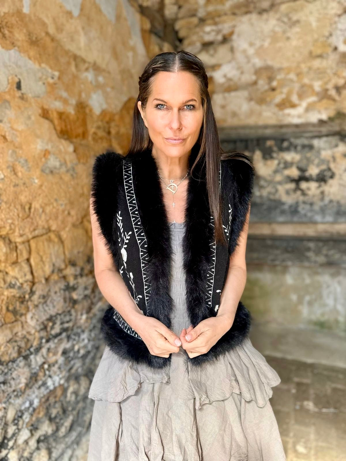 Colete Noah Tricotado - Preto