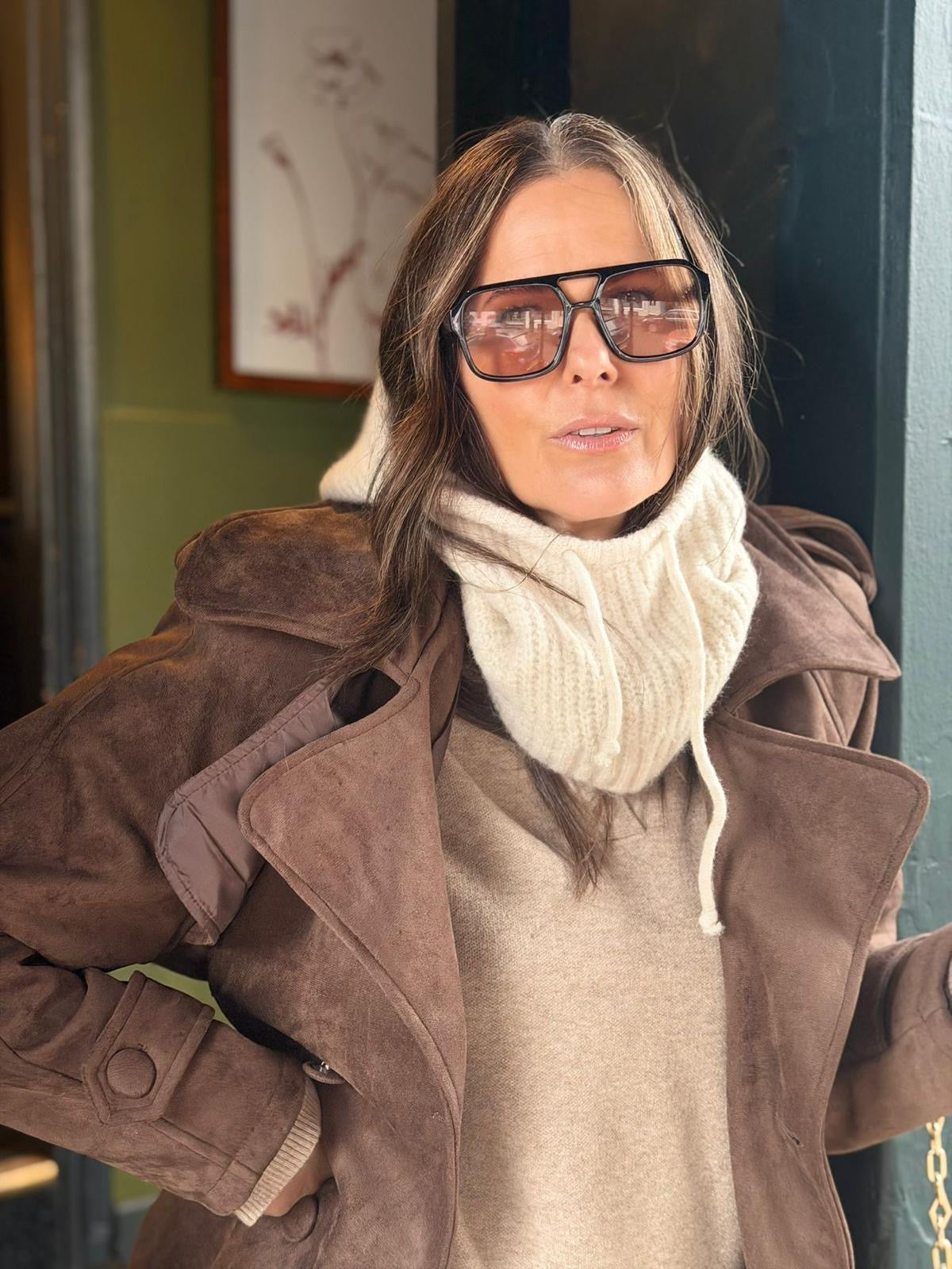 Liv Knitted Hood - Cream