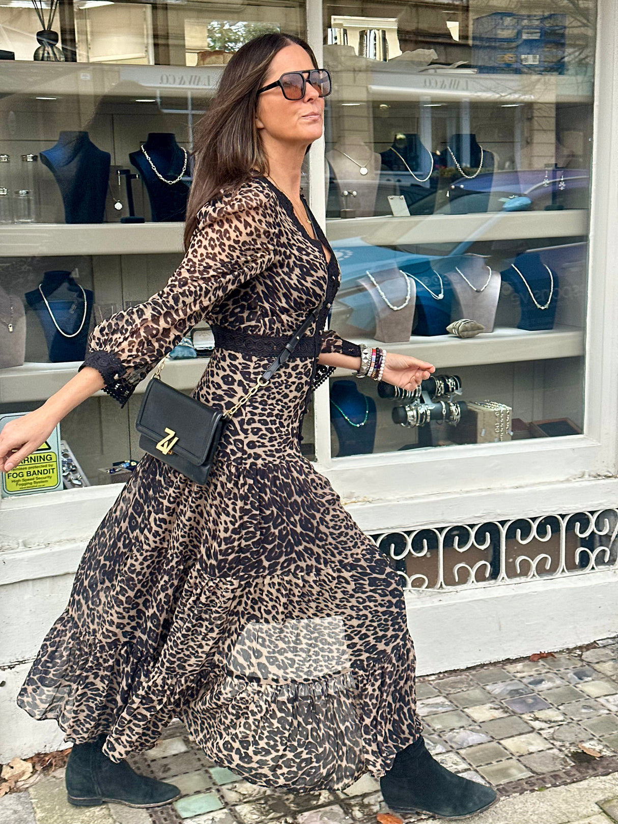 Amelie Maxi Dress - Animal Print