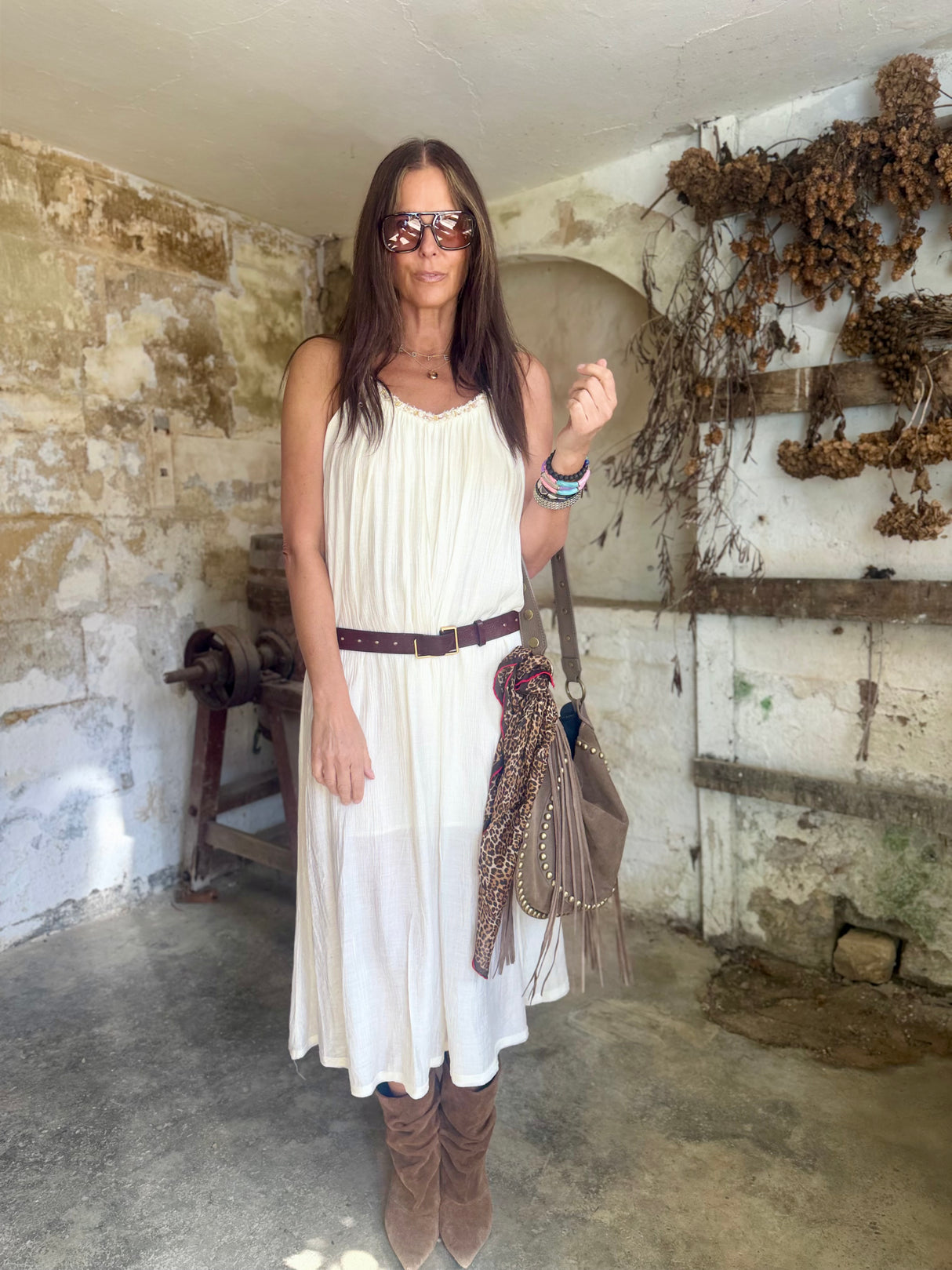 Virelle Dress - Cream