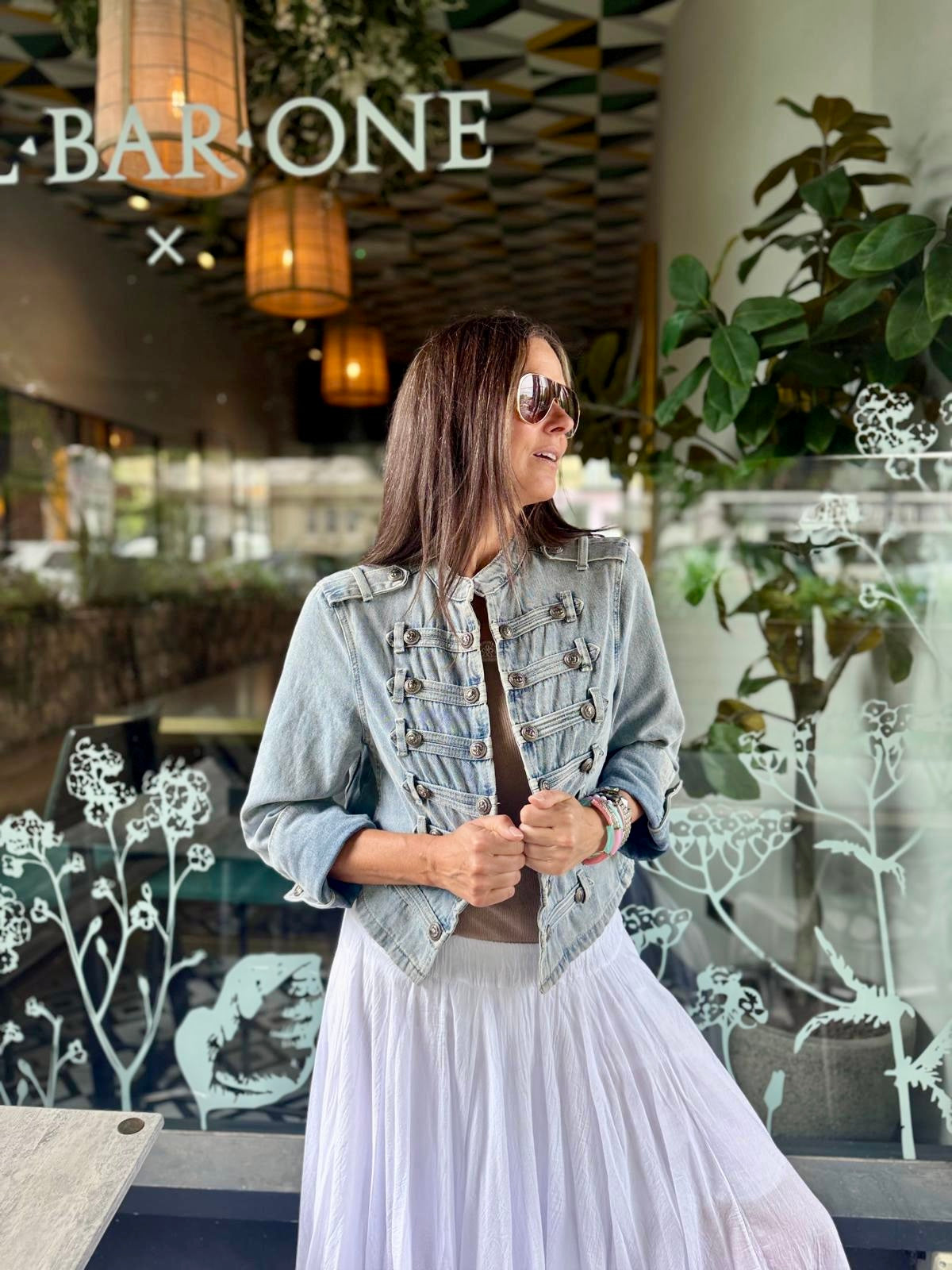 Lola Military Jacket - Denim