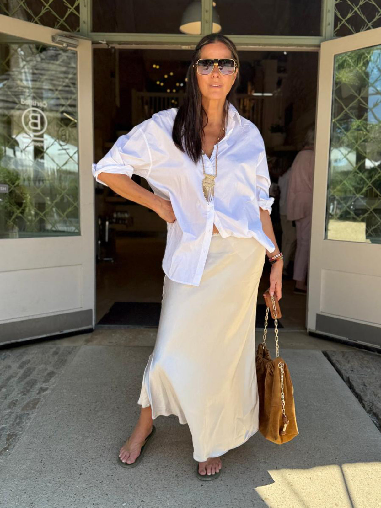 Alexia White Cotton Shirt