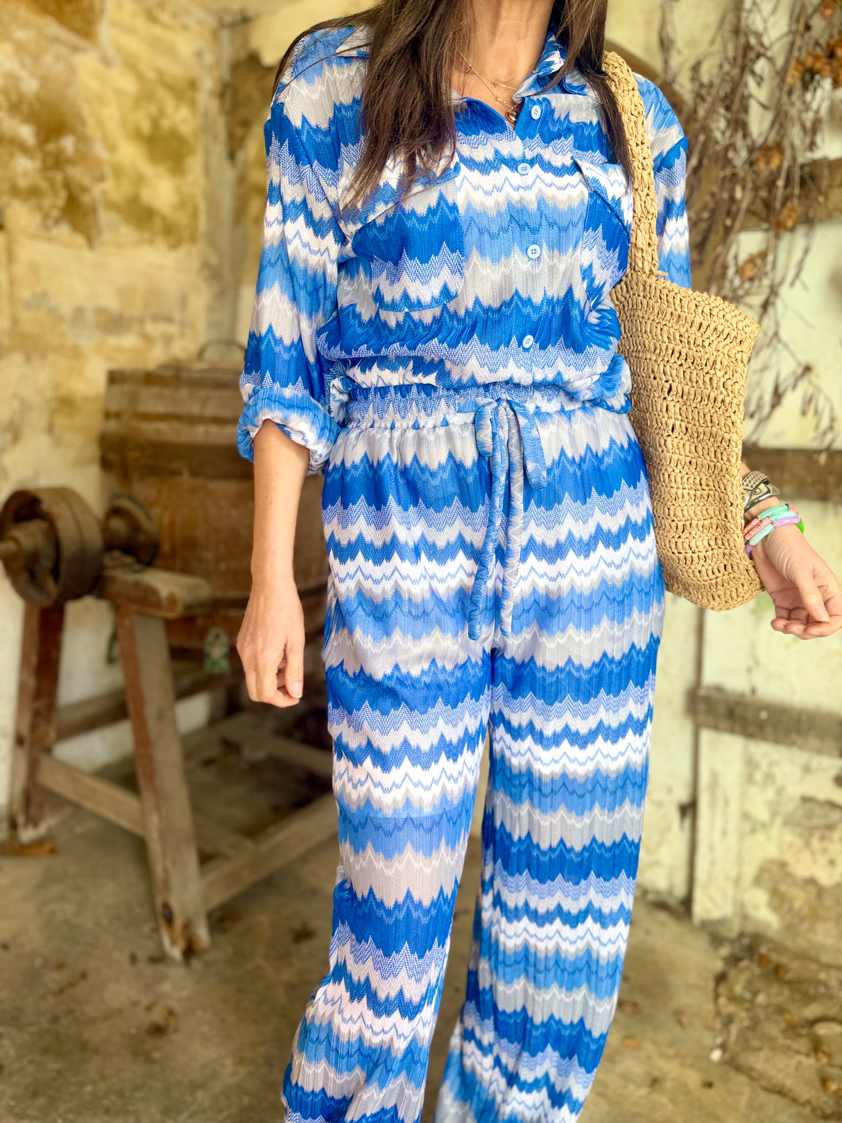 Seraphina Drawstring Pant - Ocean