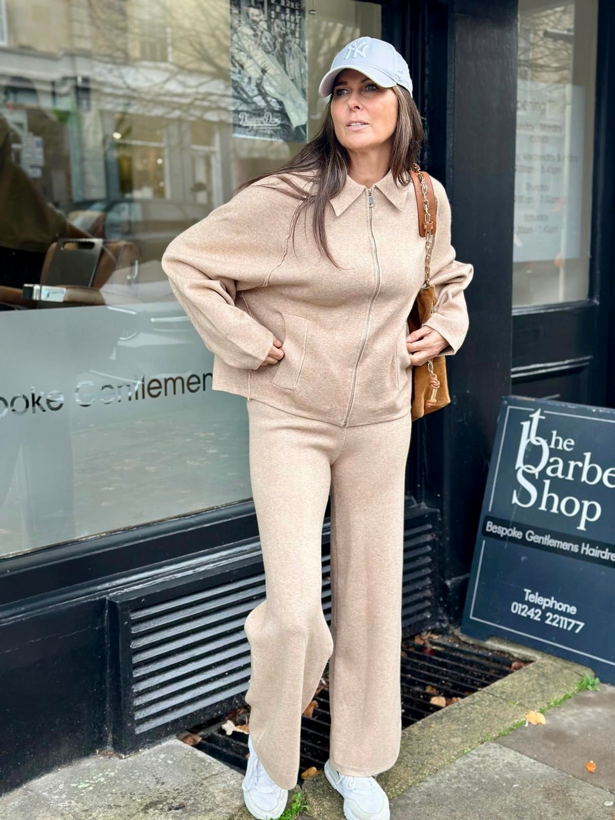 Oriane Knitted Pant - Oatmeal